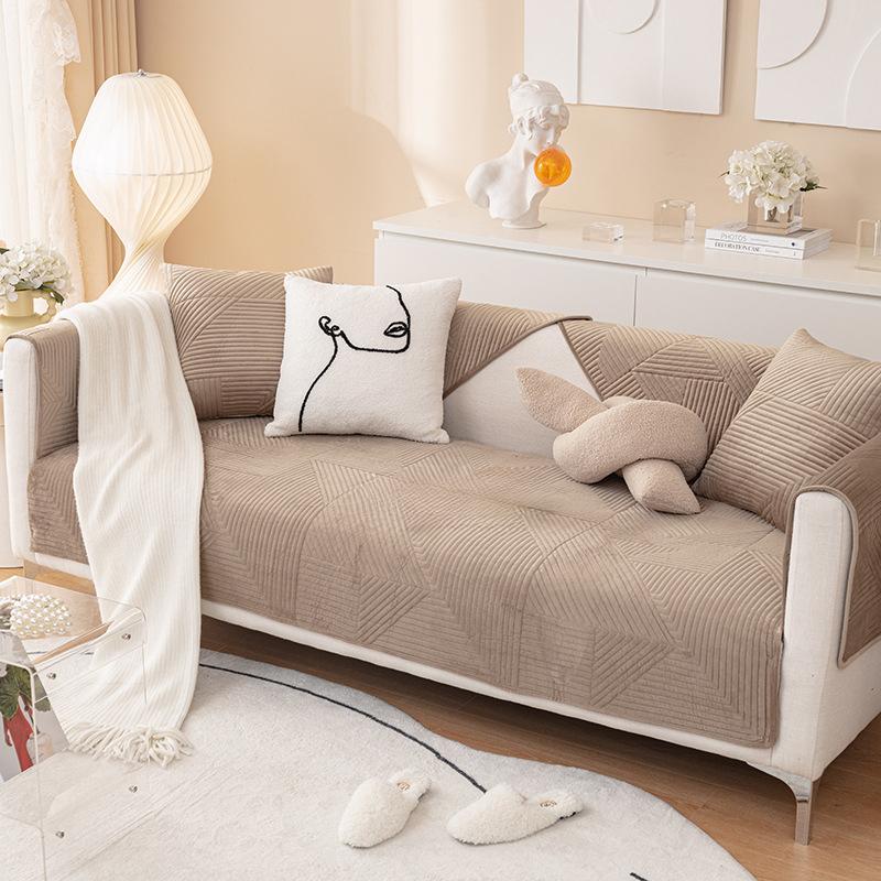 

Плюшевый чехол для дивана, ткань, простой универсальный чехол, чехол для дивана, полотенце, против царапин, универсальный чехол для дивана, подушка для дивана 70*70cm