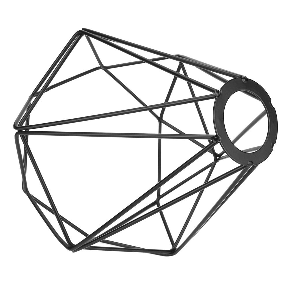 Modern Chandelier Lamp Vintage Industrial Pendant Light Iron Lampshade for Kitchen Bedroom Luminaire Black Lighting Fixture