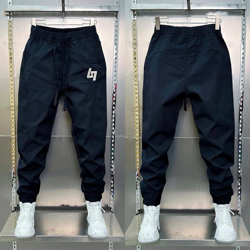 Herren Schnelltrocknende Slim Fit Haremshose: Farbblock, Elastischer Bund, Lässiger Sommerstil