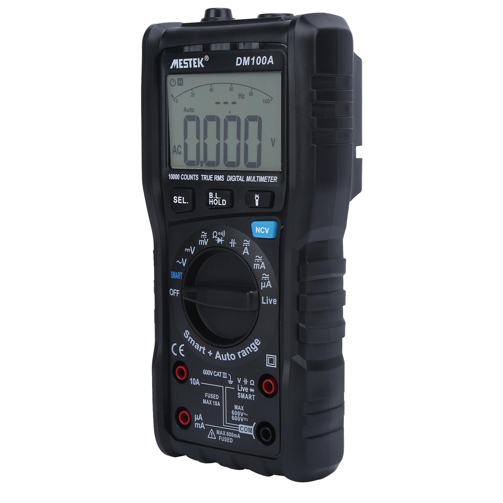 

DM100A Multifunctional Multimeter High Accuracy Handheld Voltage Current Tester 10A 600V