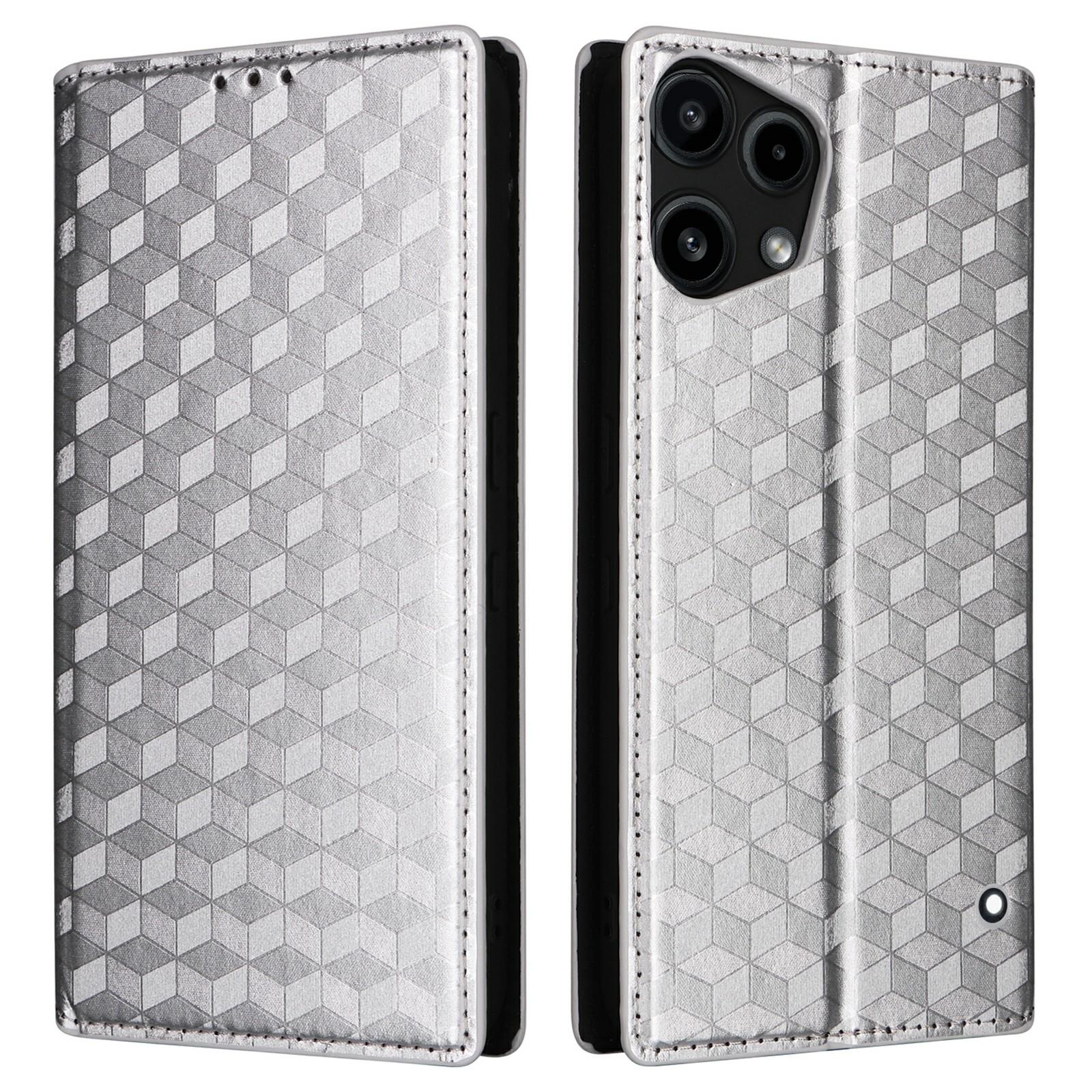 For Nothing Phone (3a) Lite 5G Case Wallet Rhombus Imprinted PU Leather Phone Cover