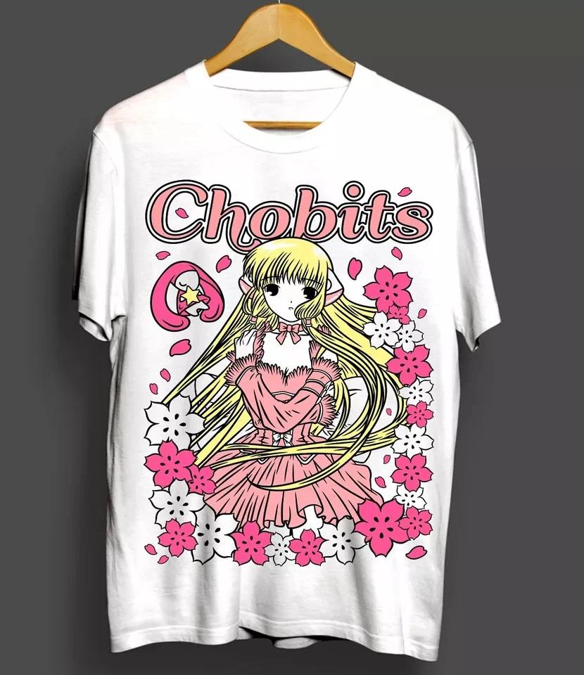 Chobits Chi TShirt Apanese Freya Sumomo Hibiya Girl Kawaii Anime Shirt White S