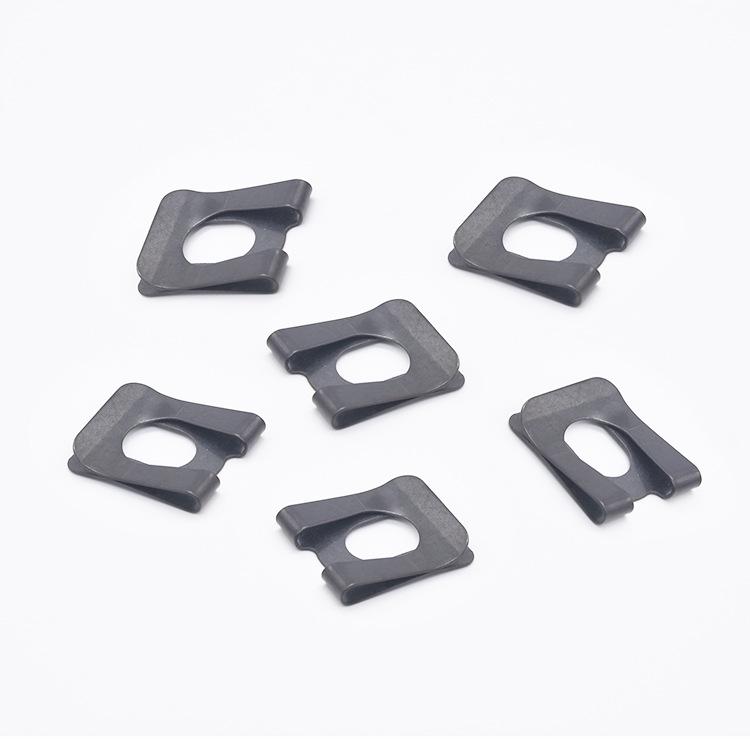 65MN U-Shaped Shaft Collar Anti-Loosening Lock Washer - Galvanized/Blackened DK Finish