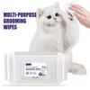 §Yegbong Pet Wet Wipes Universal For Dogs Cats Body Ear Eye Cleaning Deodorant Odor Remover Pet Grooming Wipes