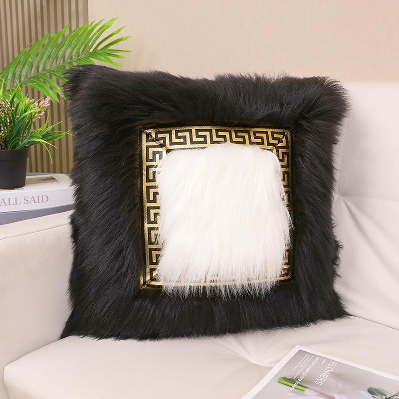 European Style Plush Pillowcase 45x45cm