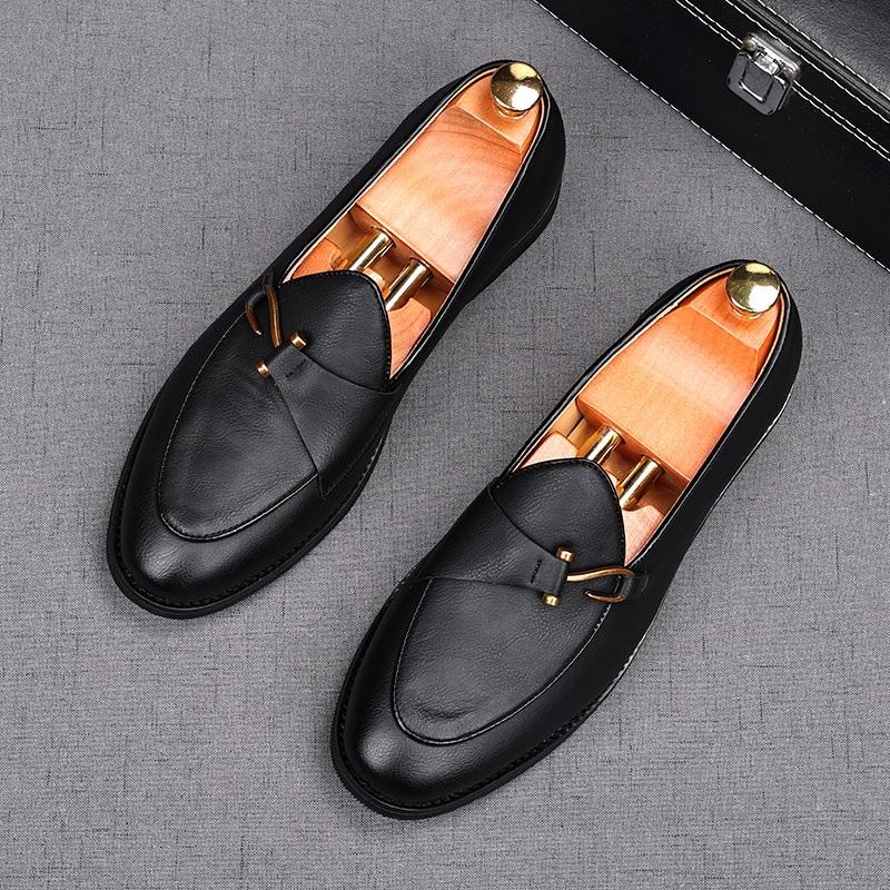 

Мода Мода Мужские Черные Коричневые Монки Лакированная Кожа Оксфорды На Плоской Подошве Повседневная Обувь Мужская Для Выпускного Вечера Свадебное Платье Zapatillas Hombre 40