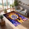 Tappeto in Velluto di Cristallo con Stampa del Leicester City Football, Comodo Assorbente d'Acqua Antiscivolo Tappeto per Pavimenti Interni