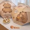 Anti-UV Capybara Automatic Umbrella Letter Print Cartoon Folding Sun Umbrella  Children