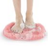 Silicone Massage Shower Mat Non-slip Wash Foot Pad Foot Exfoliating Bathroom Rub Back Brush with Sucker Bath Massage Brush Pad