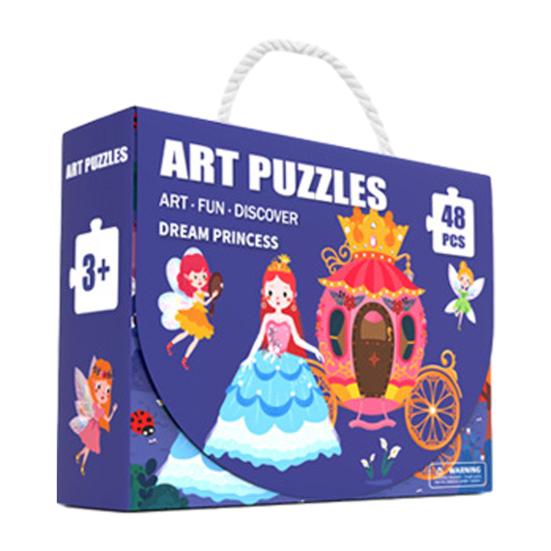 24/48/60Pcs/Set Cartoon Jigsaw Puzzle Toy Animal Vehicle Dinosaur Preschool Leaning Puzzle Game Toddlers Boys