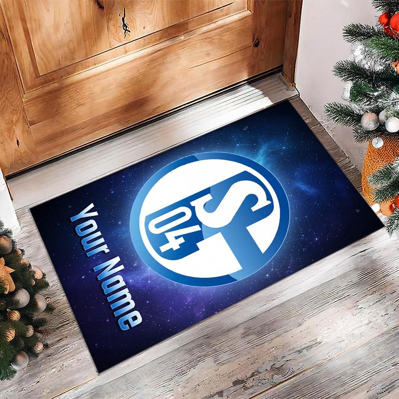 Tappeto in Velluto di Cristallo Stampato Schalke 04 FC Tappeto Antiscivolo in Velluto di Cristallo Per Divano Camera da Letto Decorazione Interna per la Casa