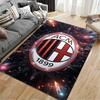 "AC Mailand Logo Teppich mit 1899 Design, Sportfan Heimdeko Teppich" Geeignet für den Einsatz als Antirutsch für Wohnzimmer Schlafzimmer Sofas