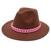 New Pink Acrylic Top Hat, Big Brim Jazz Hat, British Felt Hat, 26-Color Hat.