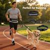 Hands Free Dog Walking Belt Set with Reflective Collar Elastic Leash Phone Pouch Adjustable for Medium Large Dogs Jogging Hiking