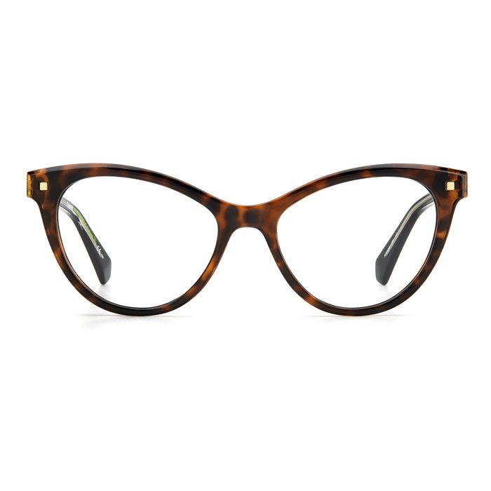 Monture lunettes - POLAROID - PLD D446 HAVANA - Couleur marron - Plastique - Mixte