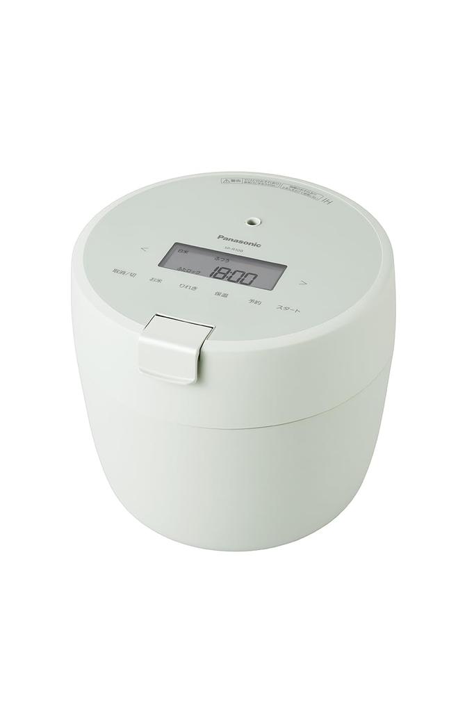 Panasonic Rice Pressure Ideal for New Single Compact Dishwasher Safe Cooker, 5-cup Capacity, IH, Life, Living, Size, Lid, Green, SR-R10B-G