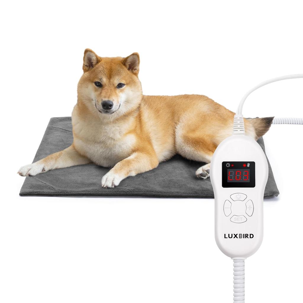 LUXBIRD Wärmematte für Temperatur Heiß Heizung für Überhitzung Haustier Heizung Elektrische Leckage Schwer entflammbar Kältebiss 40x50cm Haustiere, Einstellung, Haustiere,