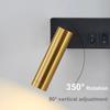 LED Reading Lights With Switch Rotatable Spotlight Wall Lamps Bedroom Bedside Strip Lights for Bedroom Background Wall Lights