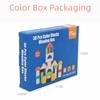 A Set Smooth Edges Wooden Block Set Safe Material Shape Recognition Toy  Young Children