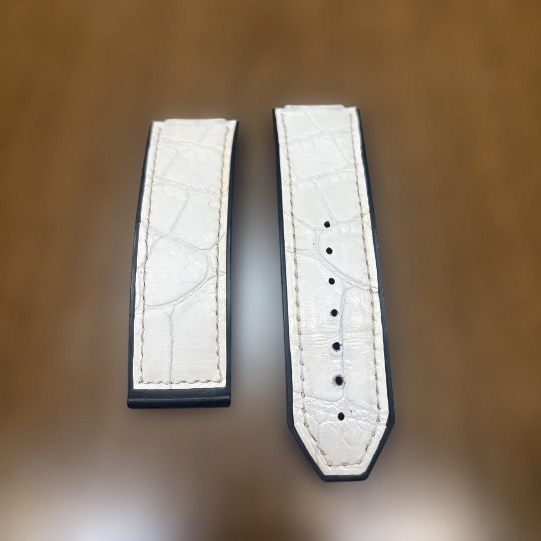 Used HUBLOT Genuine Men s Watch Strap White