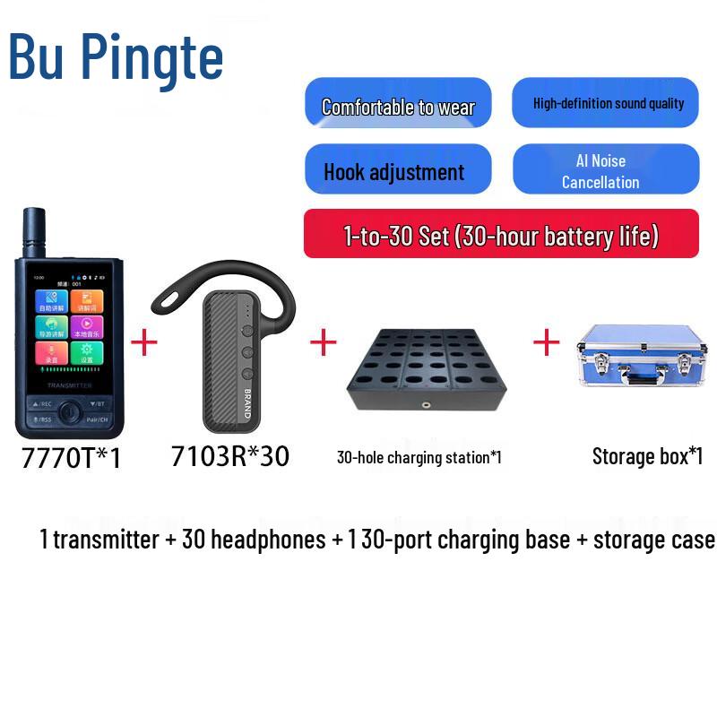 

Biceter Wireless Tour Guide System with Non-In-Ear Receivers (CN version)