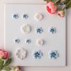 Watercolor Flower Soft Pottery Earrings Mold Diy Five-petal Flower Clay Jewelry Pendant Water Transfer Sticker Handmade Tool