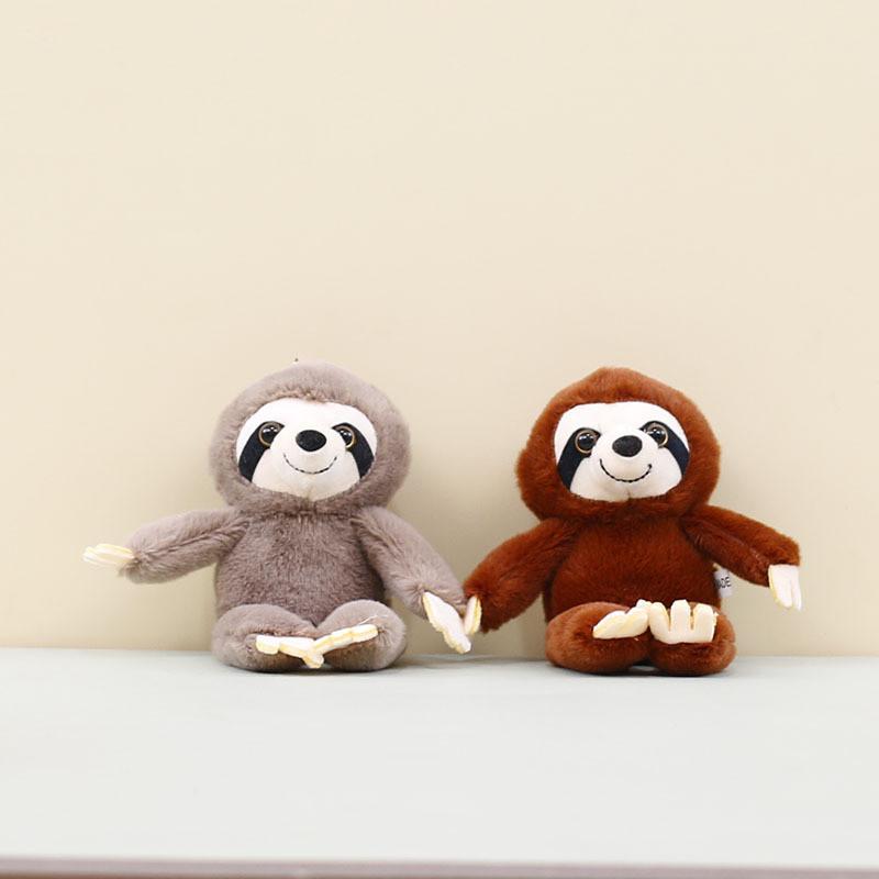 Cute Plush Monkey Keychain Adorable Long Arm Soft Toy Hanging Decoration For Bags