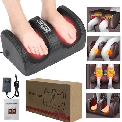 Hot Compression Electric Foot Massager Constant Temperature Hot Compress Vibrate Roller Bath Kneading Calf Foot Health Care Tool