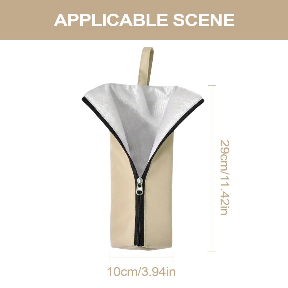 Heat Resistant Mat Pouch Hair Tool Bag Dustproof Waterproof Hair Styling Tool Organizer for Travel Vanity Table RV Salon