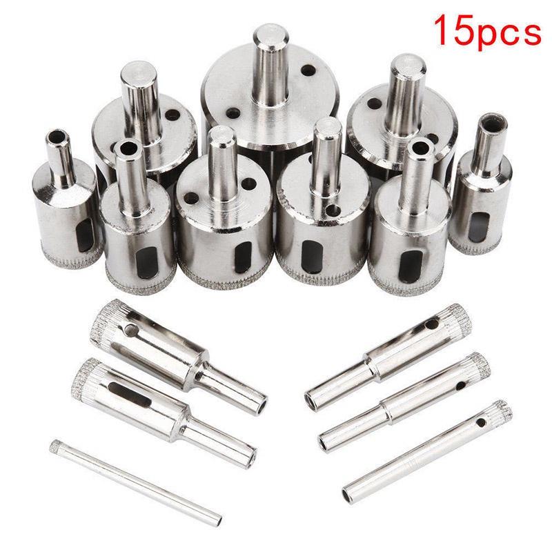 Premium Diamond Hole Saw Drill Bit Set For Effortless Tile Marble Glass Cutting 6mm-50mm**