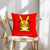 Cute Rabbit Cushion Cover Soft Plush Throw Pillow Cover | Double-Sided Decorative Cushion Case | Sofa Bedroom Home Decor