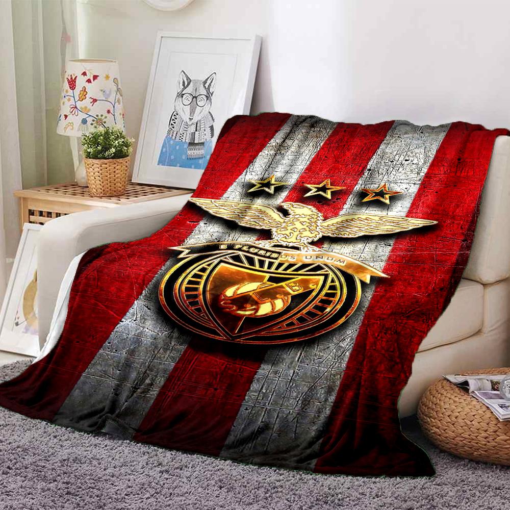 Benfica Motiv Aufdruck Decke - Perfekt für Sofa, Bett, Reisen & Außenbereich | Maschinenwaschbar, Gemütlich & Langlebig.