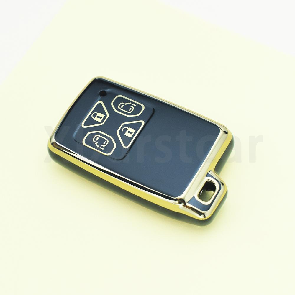 Fashion Tpu Remote Shell Fob Keyless For Toyota Noah Voxy Alphard Vellfire Previa Estima Isis Car Key Case Cover 4/5 Buttons