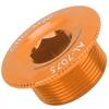 2pcs Crank Cover Screw Cap Aluminum Alloy M20 Mountain Bike Bicycle Crank CoverGold