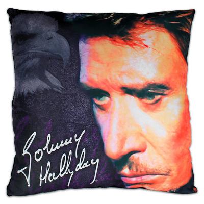 [Q5574] - Poduszka dekoracyjna „Johnny Hallyday” tajemnica (orzeł) - 32 cm