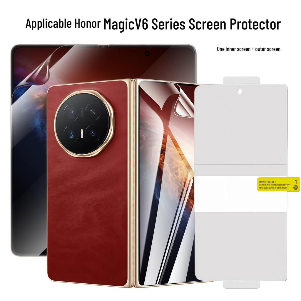 Honor Magic V6/V5 Foldable Screen Protector: Full Coverage Hydrogel HD TPU Film