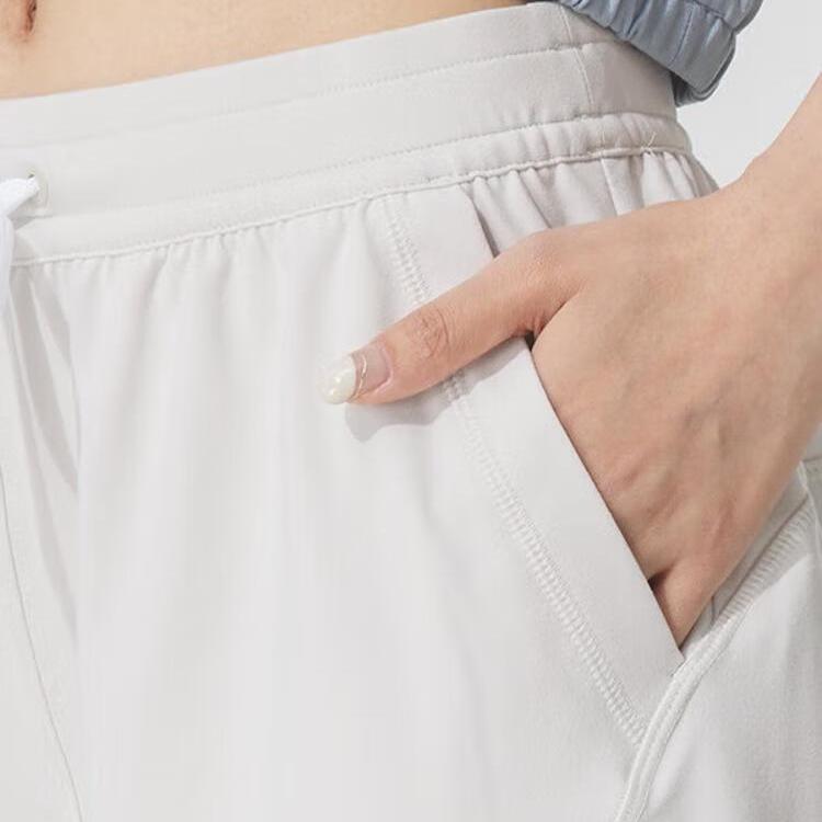 Under Armour Ss25 Her Knitted Casual Comfortable Versatile Lace-Up Sports Shorts Women Shorts Peak-White 6005992-110