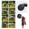 Water Hose Nozzle Spray Nozzles For Garden Hose 8 Adjustable Spray Patterns High Pressure Irrigation Attachment Head For Car