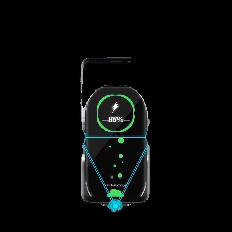 Car Wireless Charging Mobile Phone Holder Infrared Automatic Sensor on-Board Bracket Car Wireless Charger A7