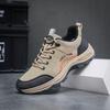 Men's Versatile Leather Hiking & Casual Running Shoes - Soft, Thick Sole for Spring & Autumn