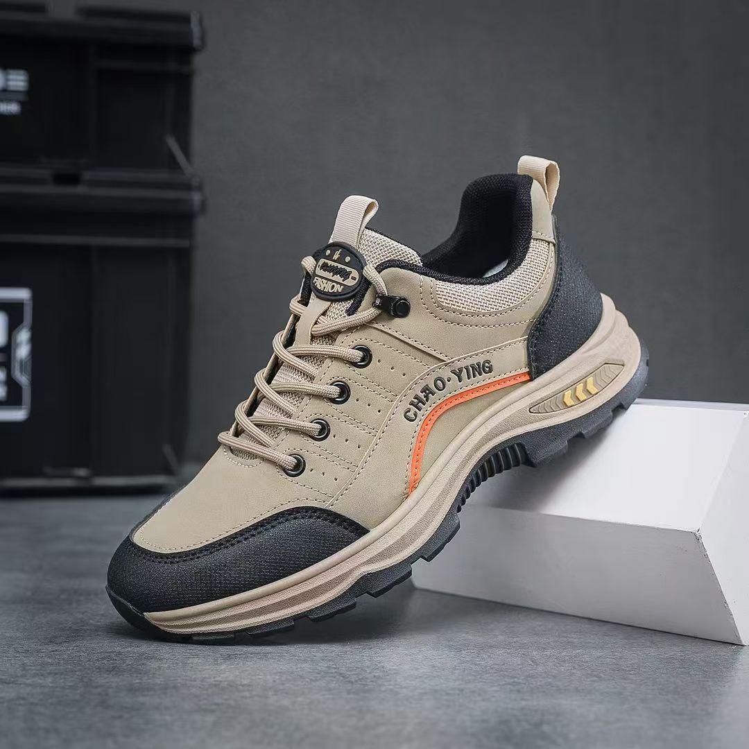 

Men s Versatile Leather Hiking & Casual Running Shoes - Soft, Thick Sole for Spring & Autumn 40