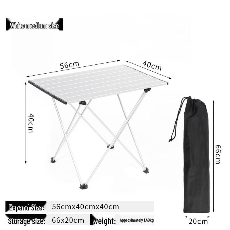 dikecloud Outdoor Aluminum Folding Table