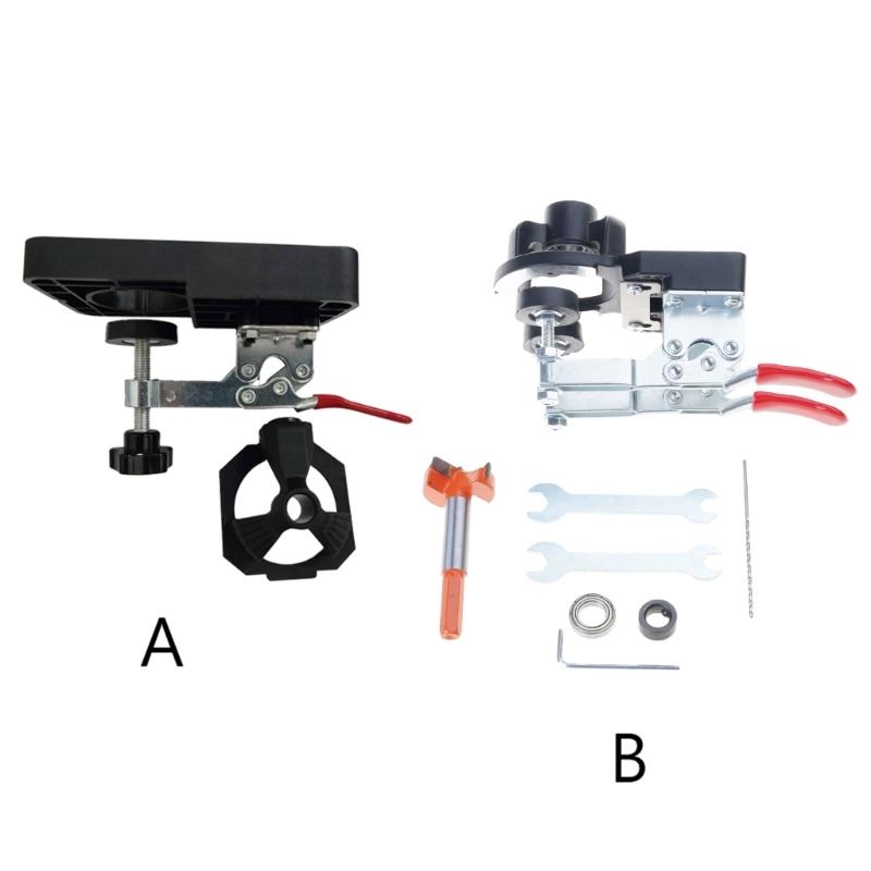 Multifunctional 35mm Woodworking Hinge Hole Opener Boring Jig Drilling Guide Locator Fixture Template for Door Cabinets