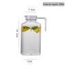 Yimeide JZA168 2.0L Striped High-Temperature Plastic Pitcher