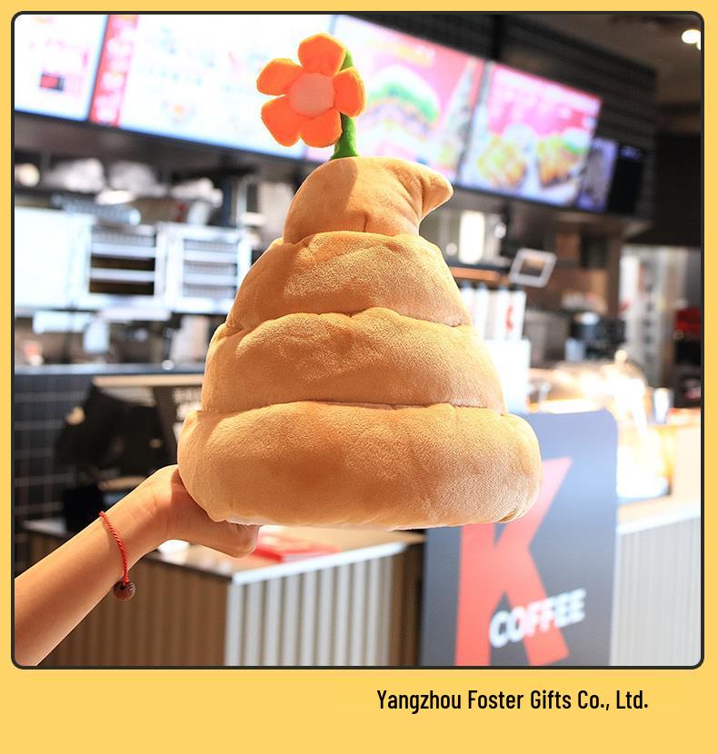 Pălărie electrică cu emoji caca cântător sub formă de floare - Pălărie amuzantă cadou de Crăciun pentru fete