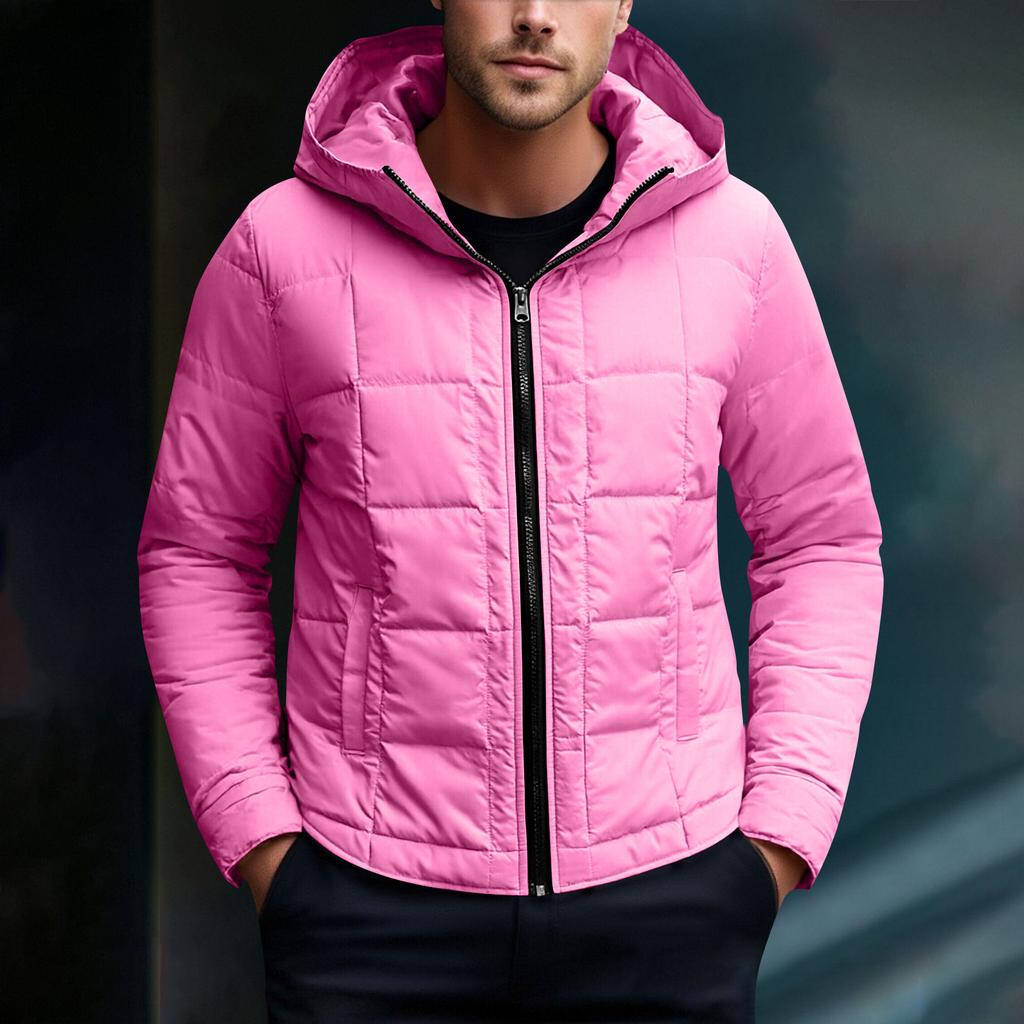 Men's  Baseball Collar  Thickened  Windproof  Keep Warm  Down  Cotton-Padded Jacket  Coat