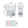 Convenient 127V Electromagnetic Push Button 127V 18A 6 Pin Small Button Switches Efficient Push Button with Brakes