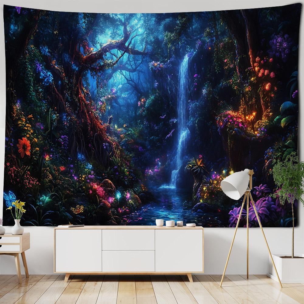 Fairy Tale Forest Tapestry Home Wall Decoration Kawaii Hippie Fantasy Room Art Decoration Background Blanket Bed Sheet