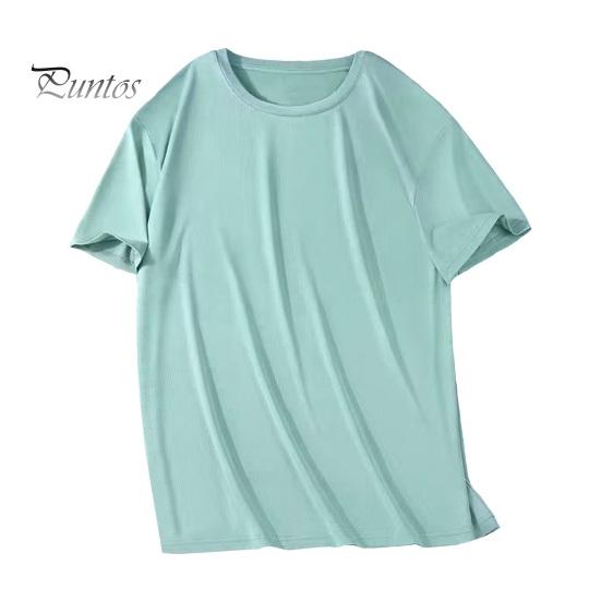 

Летняя мужская футболка с круглым вырезом, однотонная сетка с коротким рукавом, ледяной шелк, быстросохнущий свободный эластичный пуловер, повседневная повседневная одежда, спортивный топ для фитнеса XL светло-зеленый