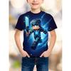 Mój Mówiący Tom Dziecięcy T-shirt z krótkim rękawem drukowany w 3D, Odzież modna dla chłopców, Codzienny wygodny top